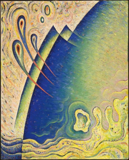 Jock Macdonald, “The Wave”, 1939, oil and sand on canvas, 102.2 x 82 cm, Montreal Museum of Fine Arts, purchase Horsley and Annie Townsend Bequest, Photo Christine Guest