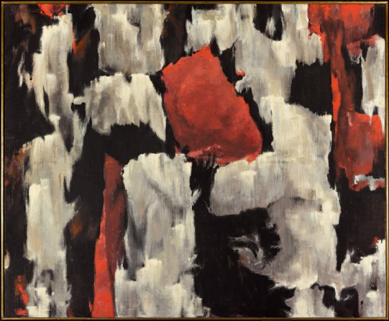 Jock Macdonald, “Fleeting Breath”, 1959, oil and acrylic resin on canvas, 122.2 x 149.2 cm, Art Gallery of Ontario, purchased with the Canada Council Joint Purchase Award