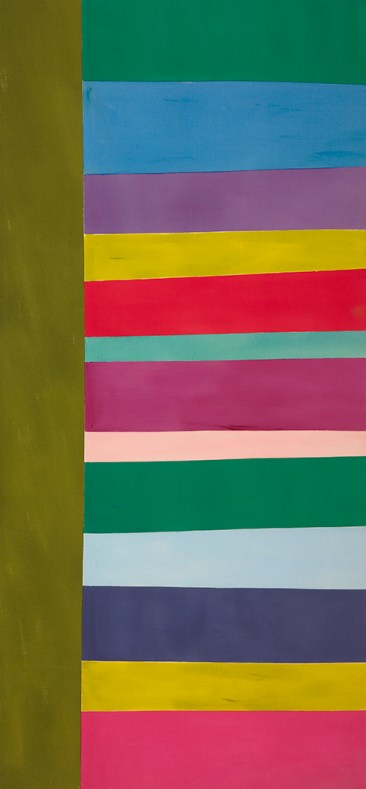 Jack Bush, “Tall Spread”, June 1966, acrylic on canvas, 271.7 × 152.4 cm (107 × 60 in.), National Gallery of Canada, Ottawa, © Estate of Jack Bush / SODRAC (2014), Photo © NGC