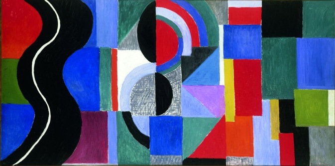 Sonia Delaunay, "Syncopated Rhythm", also-called "The Black Snake", 1967, Musée des Beaux-Arts, Nantes, France. © Pracusa 2014083
