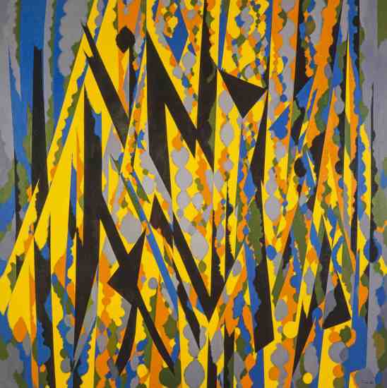 William Gear, 'Broken Yellow',1967. Copyright the Artist's Estate. Scottish National Gallery of Modern Art