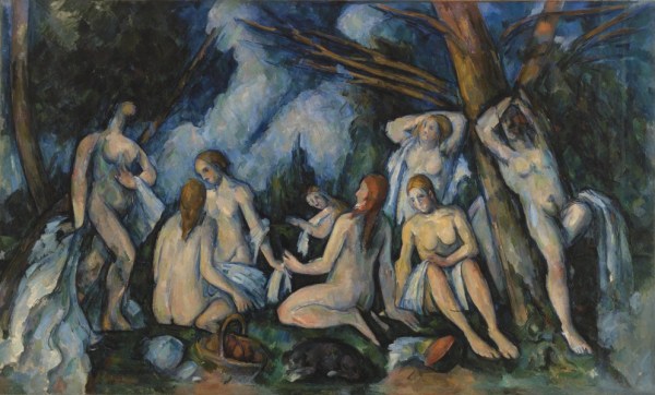 The Large Bathers (Les Paul Cézanne, "Grandes Baigneuses", 1900-05, Barnes Foundation.