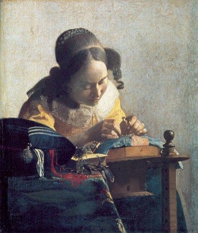 Johannes Vermeer, "The Lacemaker" c.1669-1671