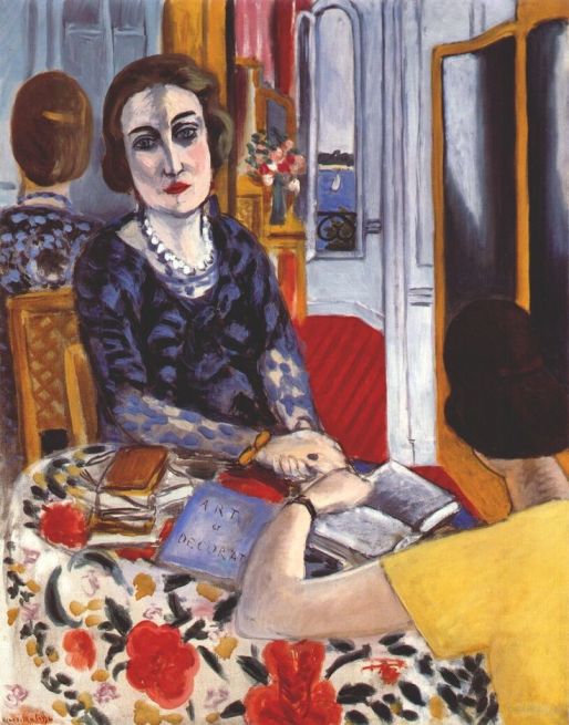 Henri Matisse, "Baroness Gourgaud", 1924, Musee National D'Art Moderne, Paris.