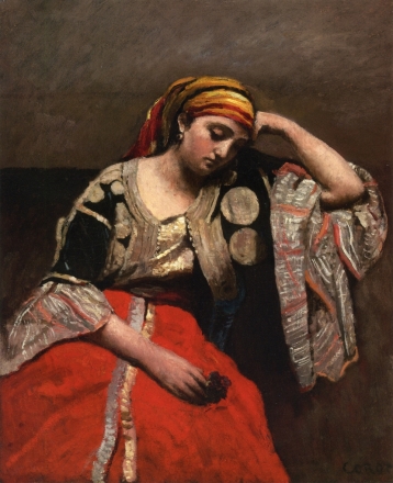 Camille Corot, "Jewish-Algerian Woman", 1870.