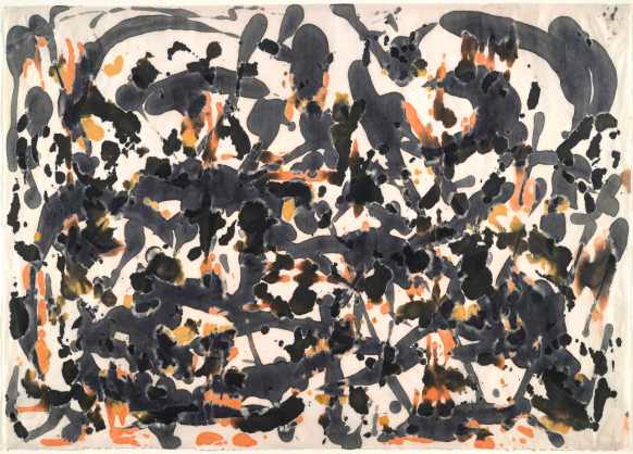 Jackson Pollock, untitled. c. 1951. Ink and colored ink on Japanese paper,Â 24 3/8 x 34 3/8" (62.1 x 87.3 cm). The Museum of Modern Art, New York.The Joan and Lester Avnet Collection, 1978. Â Â© 2016 Pollock-Krasner Foundation / Artists Rights Society (ARS), New York 
