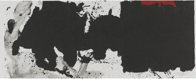 "Black with No Way Out", 1983, lithograph, 38.1 x 96.5cm