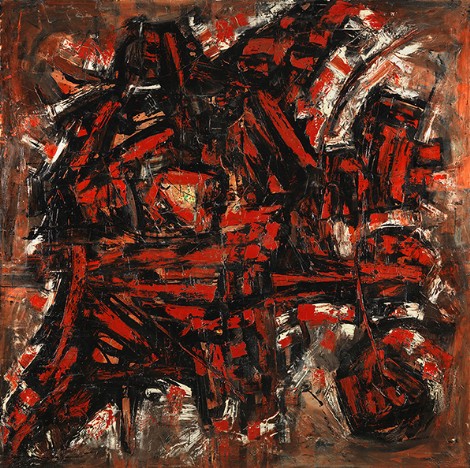 "Energy" c.1959, oil on canvas, 183x183cm