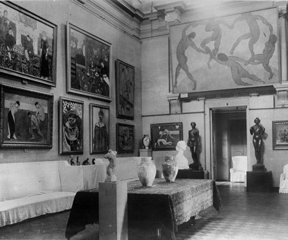 View of Matisses in the original Shchukin collection 